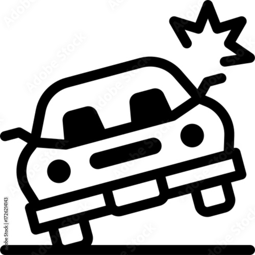Car Accident Illustration