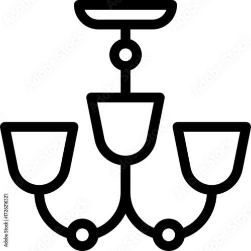 Ornate Chandelier Illustration