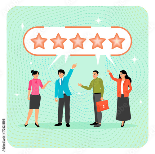 Customer loyalty concept. Best user experience or trust to use service again.