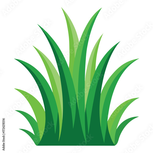 a stylized illustration of green grass with a subt (1).eps