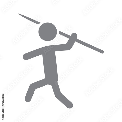 Athlete Throwing Javelin