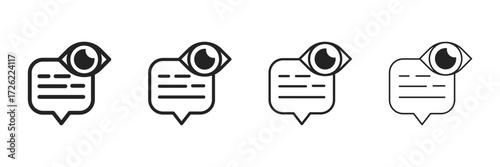 Clarity Icon Set With Multiple Line Styles Vector Illustration