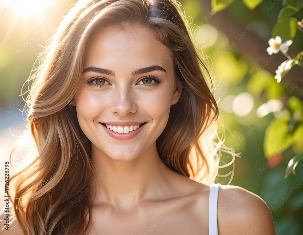 Fototapeta premium Radiant Beauty in Natural Light