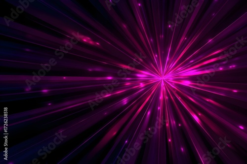 Abstract Fuchsia Light Flares and Rays: Pop-Art Inspired Design for Dynamic Visual Impact.