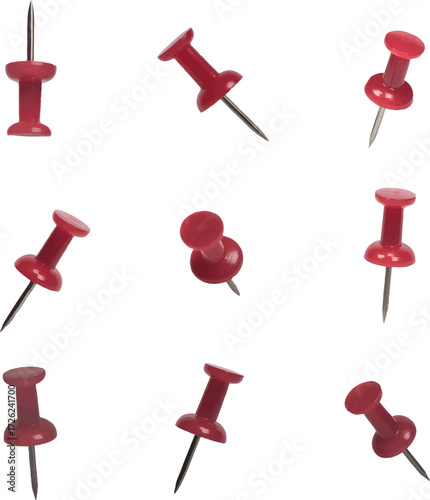 red push pin