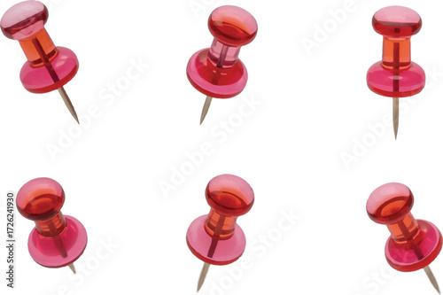 red push pin
