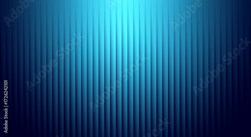 Abstract blue background with vertical lines and gradient lighting effect design