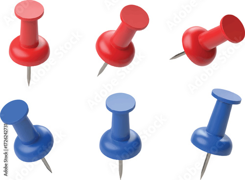 blue push pin