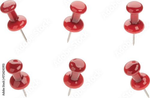 red push pin