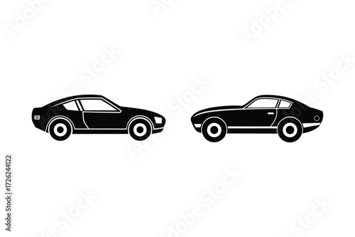 coupe silhouette icon vector illustration