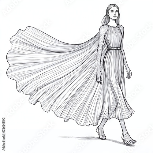 The Whispering Pleats of a Grand Entrance.