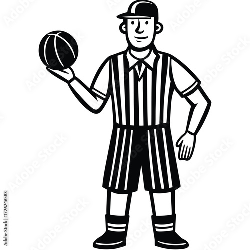 cartoon-referee-holding-basketball-clipart-on-whit.eps