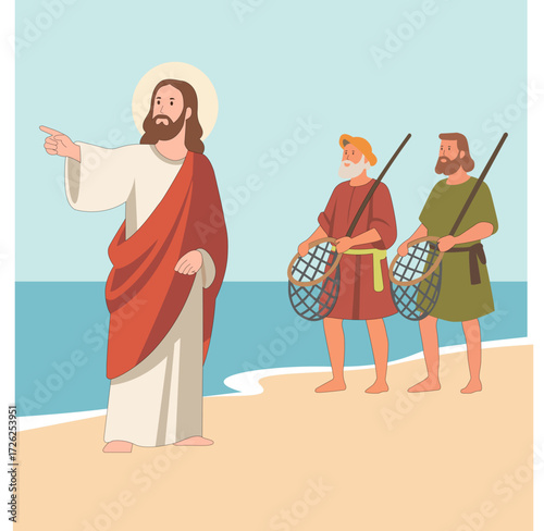 Jesus Calling the Fishermen