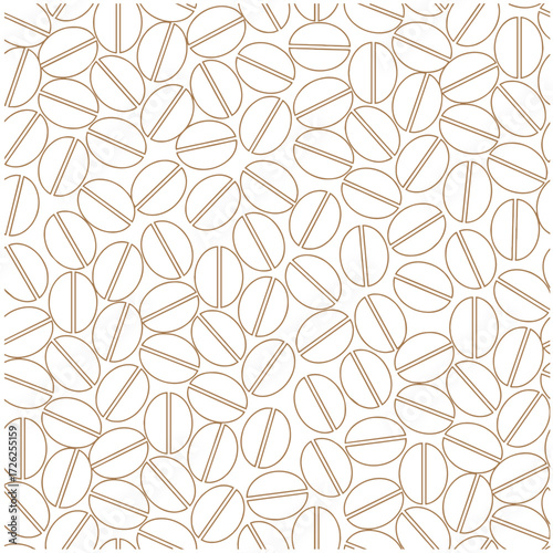 seamless coffee bean pattern