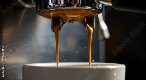 Espresso coffee brewing process