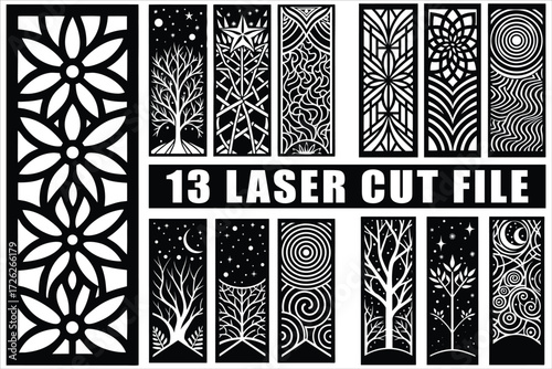Laser cut files vector art for creative projects