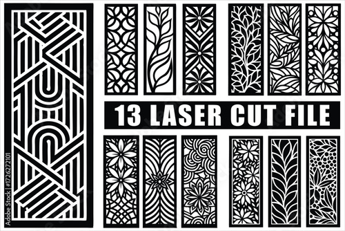 Stunning laser cut panels design collection set