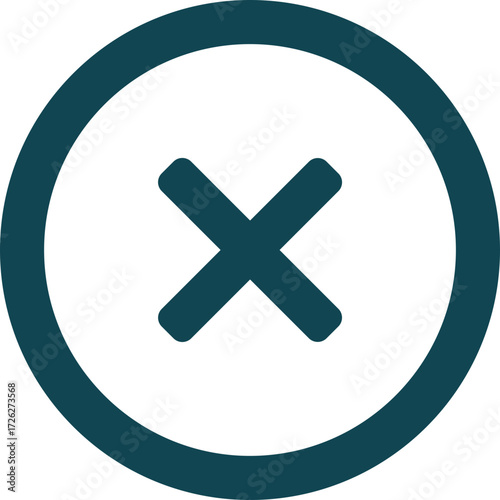Universal X Mark Symbol Icon