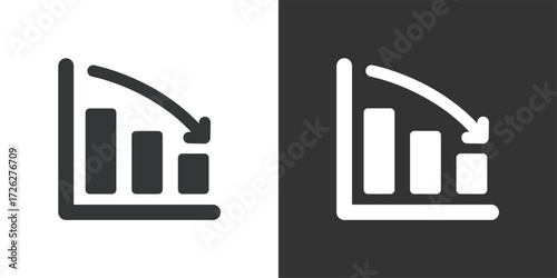 Statistics Icon. Solid glyph series icon