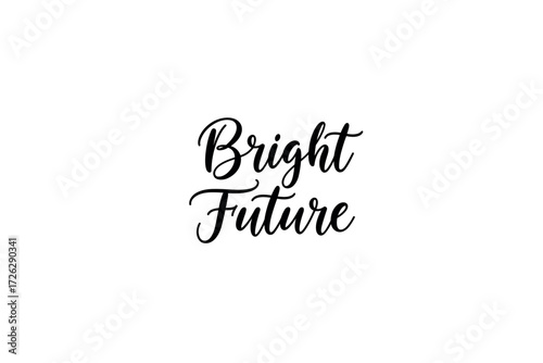 Inspiring action for a bright future creative design minimalist environment inspirational viewpoint. Vector illustration
