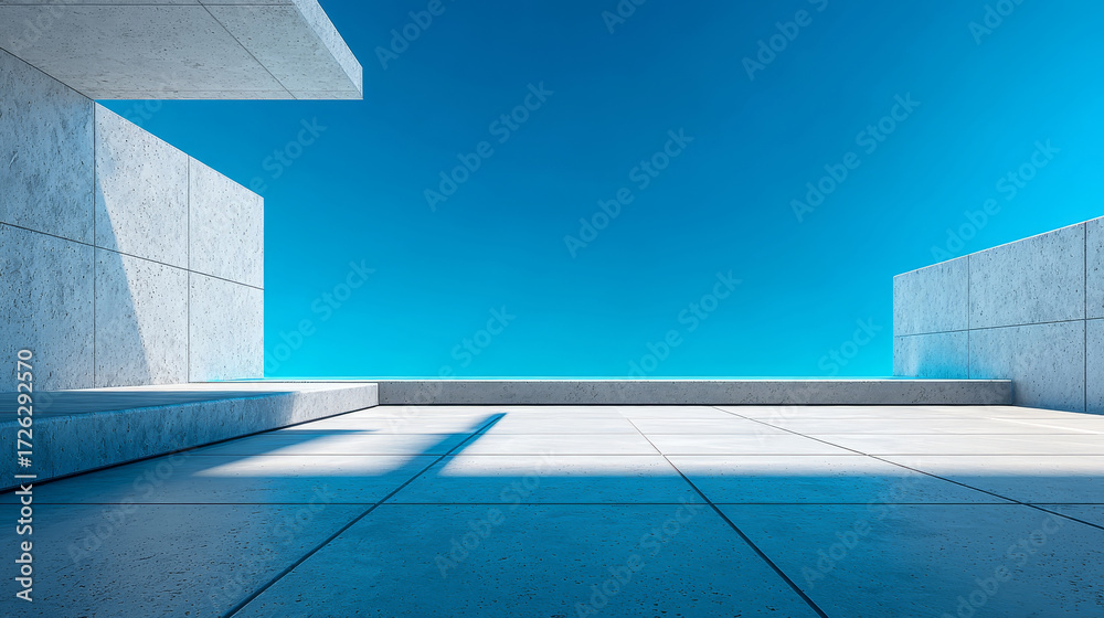 Obraz premium Minimalist architectural space design