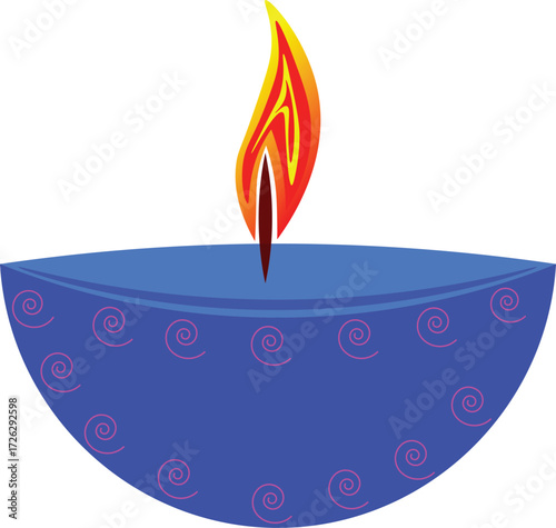 Glowing Candle: A stylized close-up of a beautifully crafted candle, its warm, flickering flame creating a sense of warmth and serenity, against a backdrop of darkness.