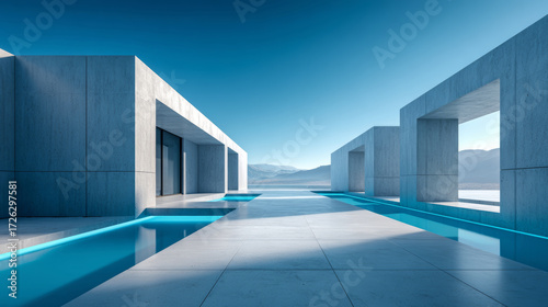 Minimalist architectural space design