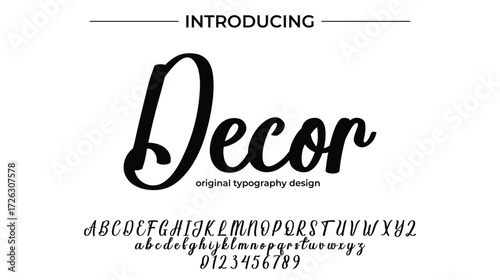 Decor - Elegant Script Font for Smooth Handwritten Design and Creative Typography
