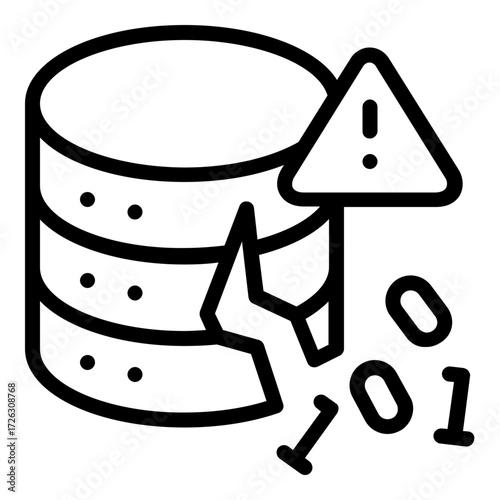 data leak icon line