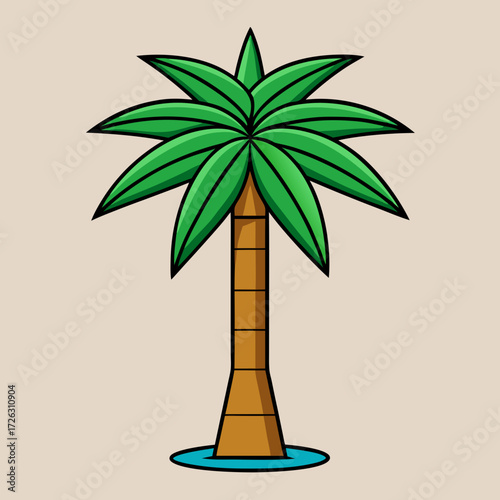 palm tree vector illustration
