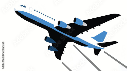 Airplane Travel Illustrator Artwork Banner Background Design Template 
