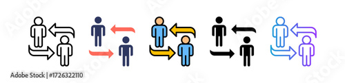 Social Interaction multiple icon