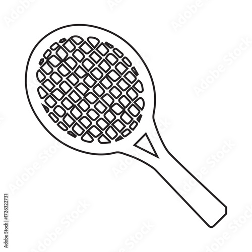 Tennis Racket Outline Icon
