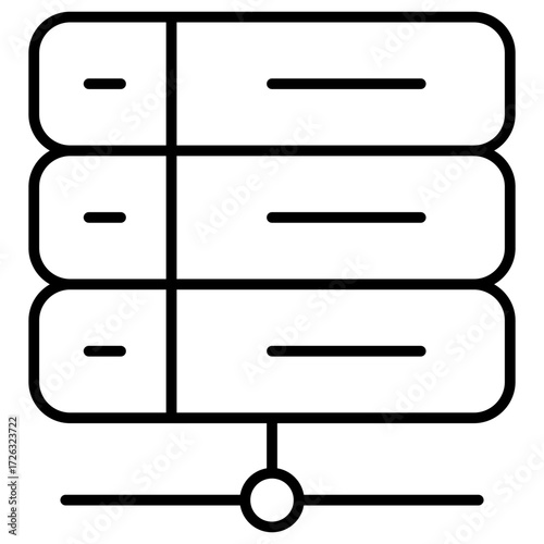 Server Outline Icon