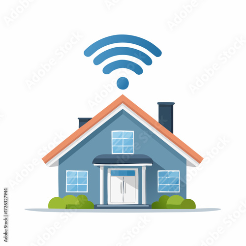 Modern dwelling featuring robust wireless internet connectivity, symbolizing the essential aspects of smart home technology, integrated systems, and the contemporary digital lifestyle for residents