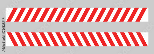 Caution tape warning vector illustration with hazard stripes. Ideal for safety signage, construction zones, restricted areas, or alert graphics in Graphic Design and editorial design. Seamless barrier