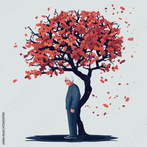 Dementia, alzheimer disease concept