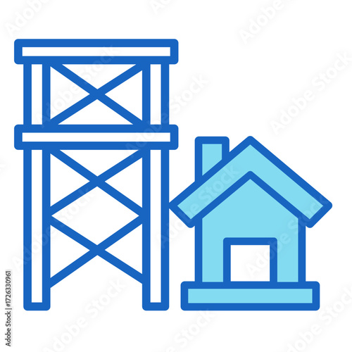 Scaffolding  Icon Set Multiple Style Collection