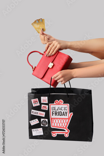 Female hands with shopping ...