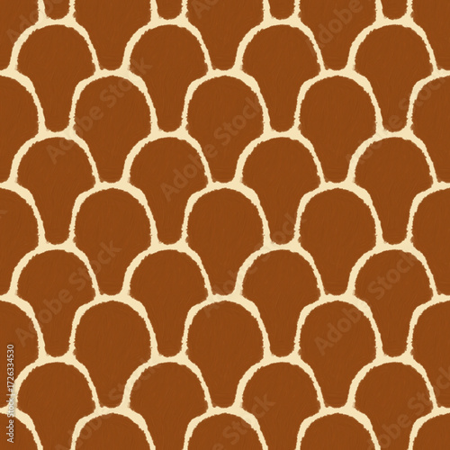 vector seamless pattern geometrical brown frame