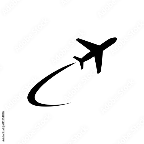 Airplane Taking Off Travel Icon