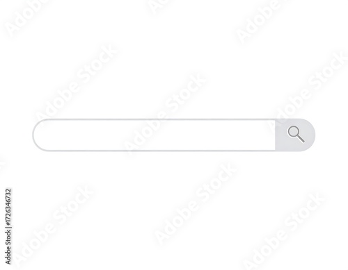 A simple, light grey search bar with a magnifying glass icon