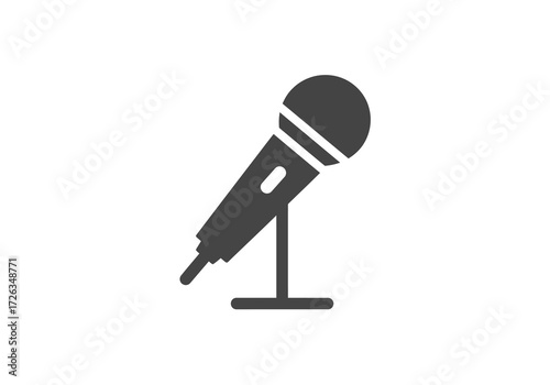 Microphone icon for audio recording and public speaking