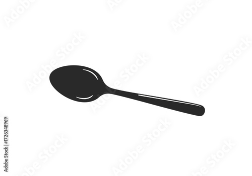 Clean minimalist design of a basic spoon for daily use