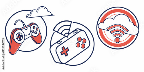 Cloud Gaming Icons