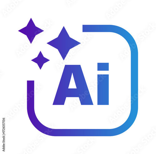 Free Download Futuristic AI Logo Design with Gradient for Modern Technology and Innovation Concepts. Vector illustration - GFXLoad