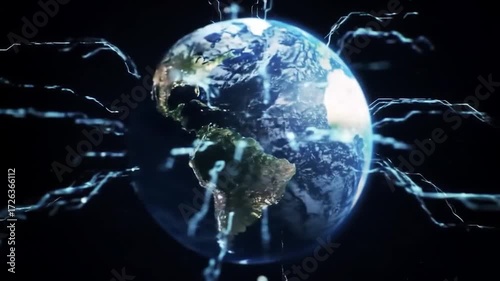 earth globe animation