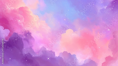 Pastel cloudscape