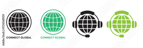 Worldwide Partnership and Connection Icons