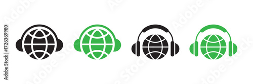 Planet Earth with People Connection Symbol